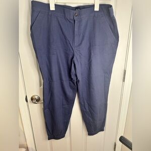 GAP Blue Cargo Pants with Classic Straight-Leg Cut